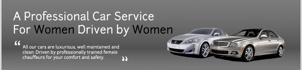 female chauffeur, women driven chauffeur service